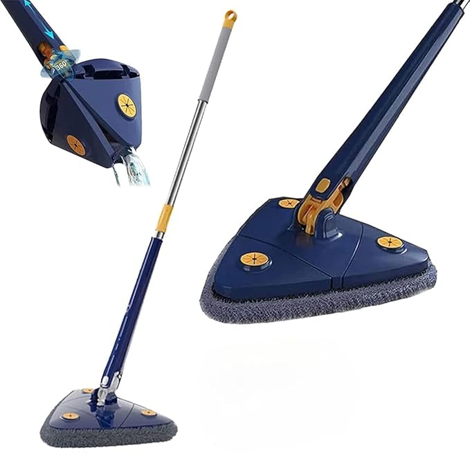 Blue Squeezing Triangle Cleaning Mop