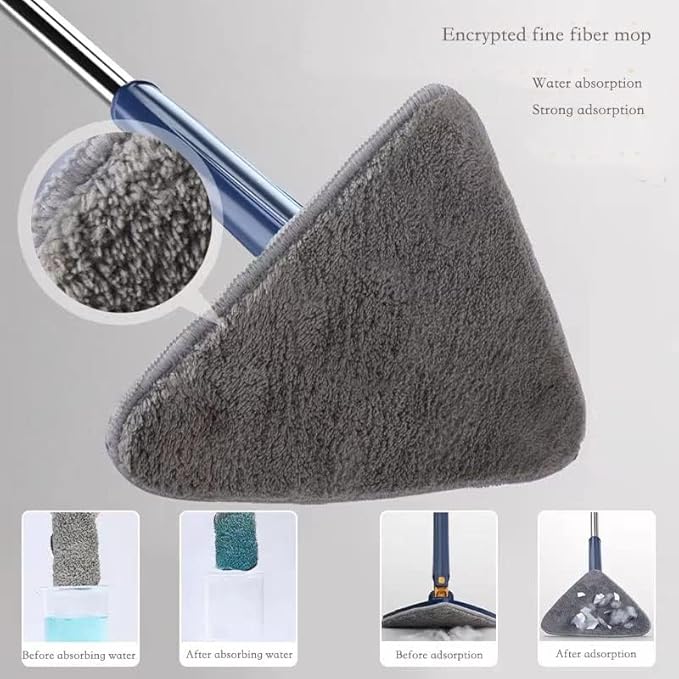 Blue Squeezing Triangle Cleaning Mop