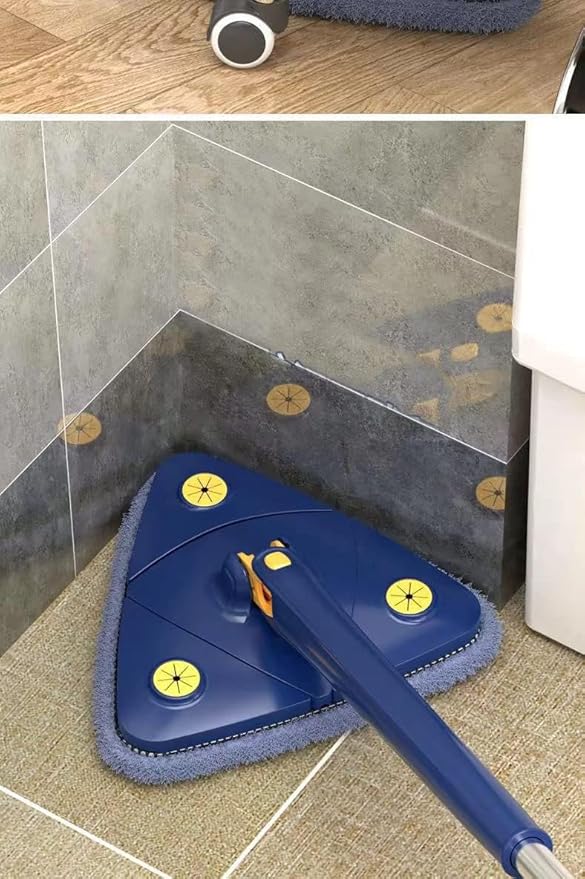 Blue Squeezing Triangle Cleaning Mop